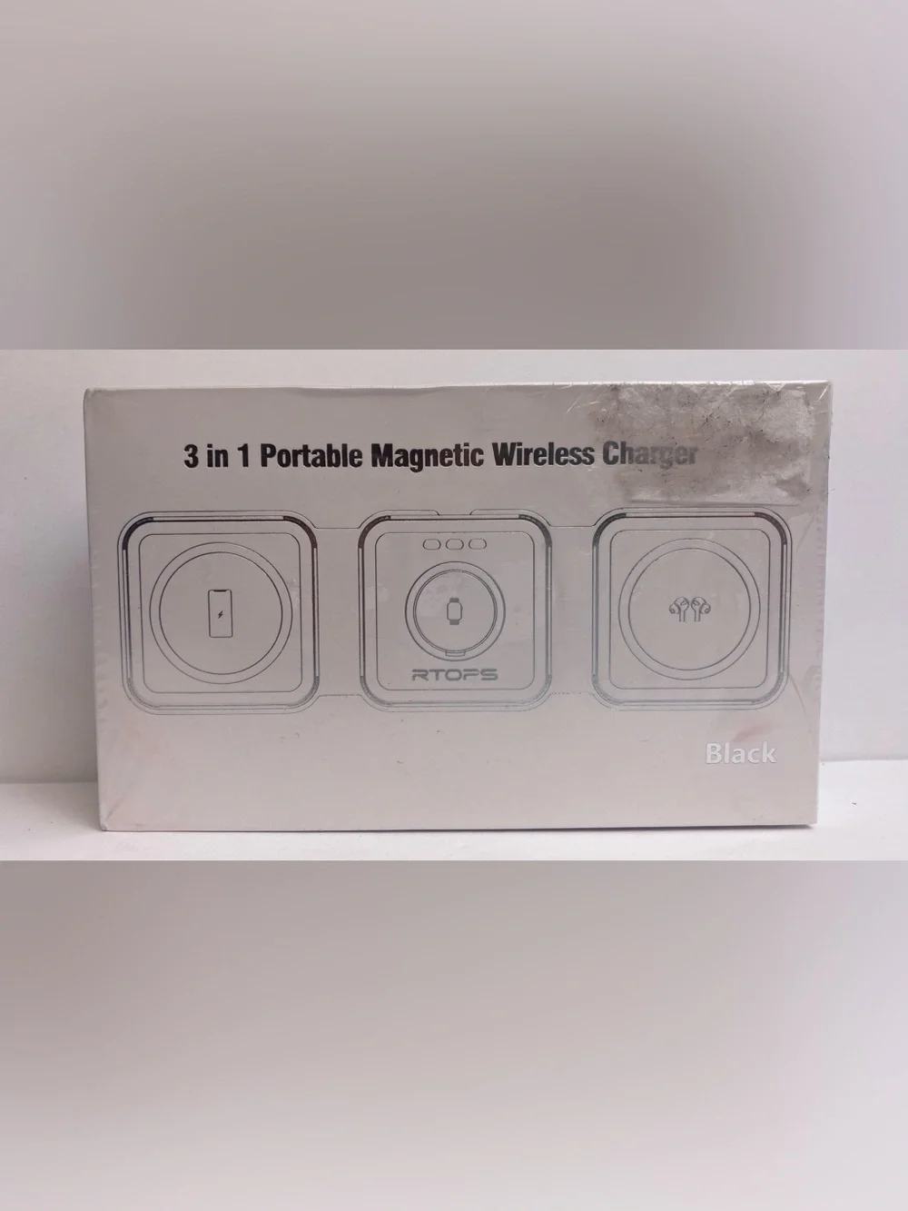 RTOPS W312 Magnetic Travel Wireless 3 in 1 Charging Station White